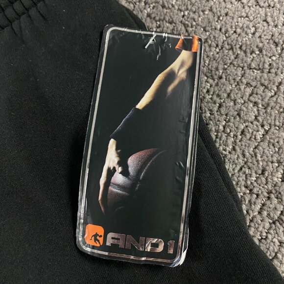 NWT Vintage And1 Sweatpants Men's 2XL Double Team Fleece Cargo Joggers Pants Y2K - Picture 4 of 16